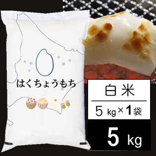 令和4年産【5kg/白米】 もち米 北海道産 はくちょうもち 白米（5kg×1袋）