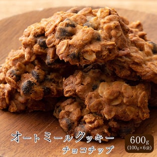 【600g(100g×6袋)】オートミールクッキー(チョコチップ)※割れ欠けあり