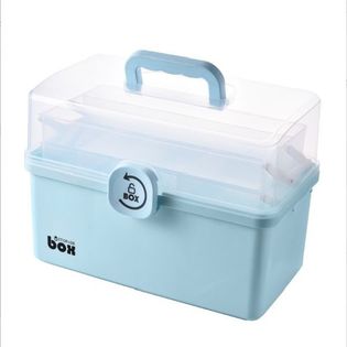 【ブルー】収納ケース 収納ボックス 大容量 収納 3段 3層  収納棚 整理棚 小物 雑貨 化粧品