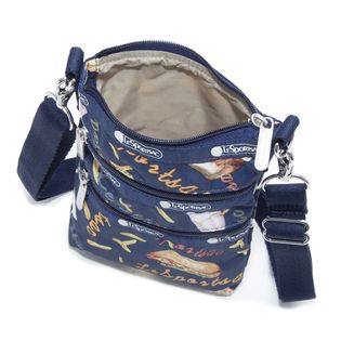 LeSportsac]ミニショルダーバッグ 3-ZIP CROSSBODY ネイビーを税込