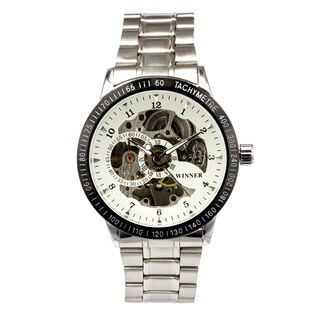 自動巻き腕時計 スケルトンデザイン シンプル ATW012-WHT メンズ腕時計