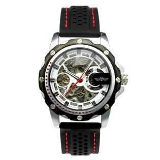 自動巻き腕時計 ミリタリーテイスト スケルトン シンプル ATW034-WHT メンズ腕時計