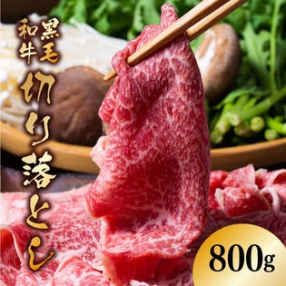 【800g(400g×2)】九州産 黒毛和牛切り落とし