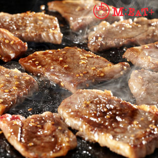 【計1kg(250g×4P)】Meat Plus 辛味噌タレ漬け牛カルビ（焼肉用）