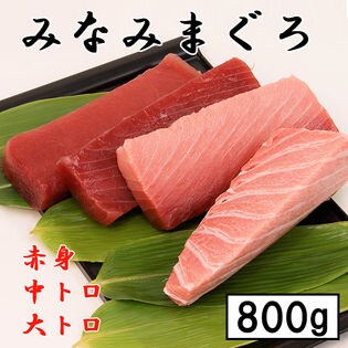 【3種/計800g】天然まぐろ（みなみまぐろ）サク 3種【赤身・中トロ・大トロ】
