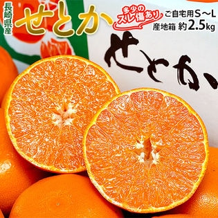 【約2.5kg(S〜L)】JA長崎せいひ『せとか』長崎県産 柑橘