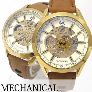 自動巻き腕時計 ATW042-YGWH シンプル機能のフルスケルトン腕時計