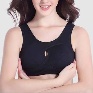 【ブラック2枚XL】スポーツブラ スポブラ ナイトブラ カップ付きインナー ブラジャー かわいい