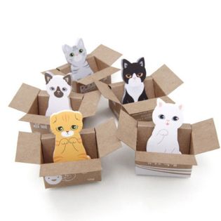 猫デザイン 付箋 ふせん 300枚セット 柄ランダム メモ