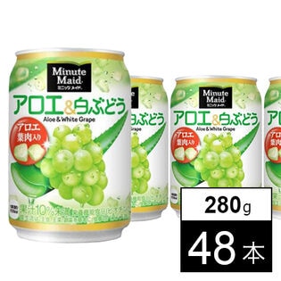 【48本】ミニッツメイドアロエ&白ぶどう 280g缶