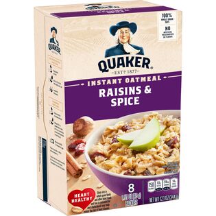 【3箱】クエーカー　オートミール　レーズン＆スパイス　344g(43g×8袋)