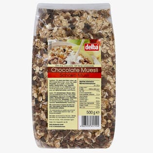 【3袋】デルバ　チョコレートミューズリー 500g