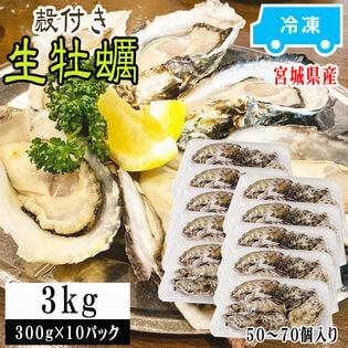 【3kg(50~70個入り)】宮城県産蒸し牡蠣 冷凍