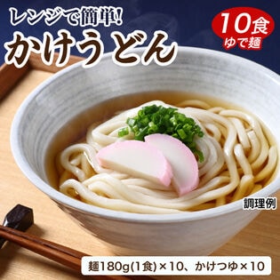 【10食】レンジでチンする讃岐かけうどん お手軽！簡単！