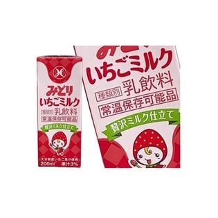 【200ml×72本】九州乳業 みどり いちごミルク（常温保存可能品）