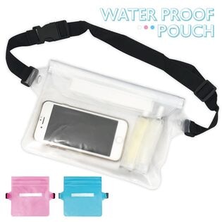 [2個セット/ピンク] 防水ポーチ