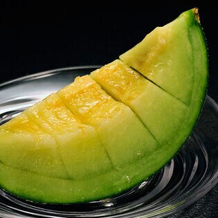 【計約3.2kg 4L〜5Lサイズ×2玉】『貴味メロン（青肉）』千葉県飯岡産