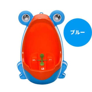 【ブルー】おまる 男の子 トイレ トレーニング カエル かえる トイレトレーニング