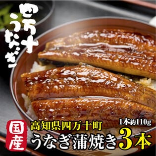 【3本(約110g×3本)】高知県産 高級うなぎ蒲焼 日本最後の清流が育んだ絶品うなぎ