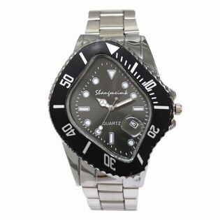 クラッシュオマージュウォッチ 日付カレンダー付き 個性的なベゼル