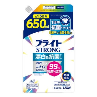 ブライトSTRONG　漂白＆抗菌　ジェル　つめかえ用　650ML×16点セット