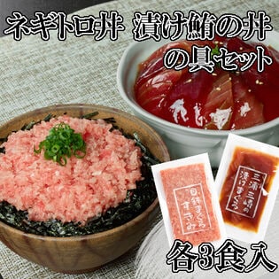 【計600g】 ネギトロ丼の具＆漬け鮪丼の具セット