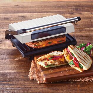 【ホワイト】食パンの耳ごと焼けるパニーニメーカー