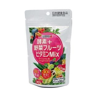 【約120日分】酵素＋野菜フルーツビタミンMix（約30日分・120粒）×4袋