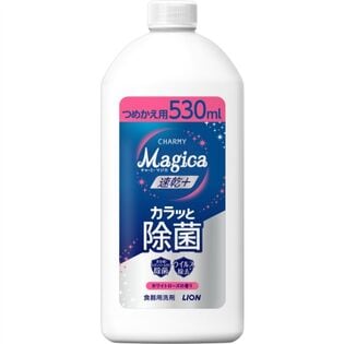 チャーミー マジカ 速乾+カラッと除菌ローズの香り つめかえ用　530ML×15点セット