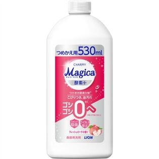 チャーミー マジカ 速乾+カラッと除菌 ピーチの香りつめかえ用　530ML×15点セット