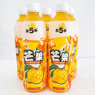 【5本セット】健力寶 第5季芒果水果飲料 マンゴージュース 450ml