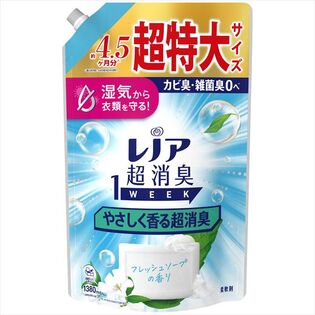 レノア超消臭1weekやさしく香る超消臭フレッシュソープの香りつめかえ超特大1380ML×6点セット