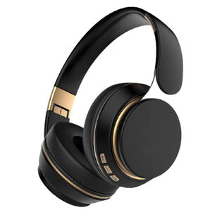 ワイヤレス ブラック ヘッドホン