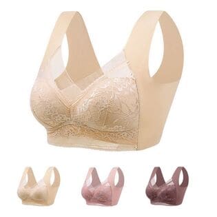 【3色セット／Lサイズ（Sサイズ相当）】快適ワイヤレスブラ