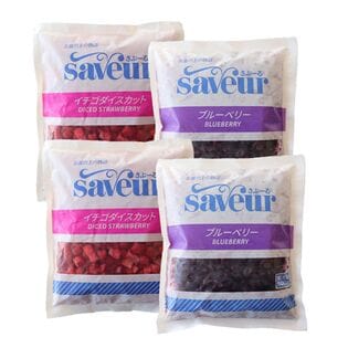【2種計2kg/2種各500g×各2パック】さぶーる 冷凍イチゴとブルーベリー各2パックセット