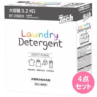 メガテック洗たく用粉末洗剤3200G×4点セット