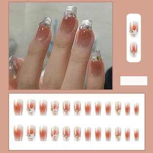 【24枚入】ネイルチップ チークネイル