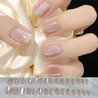 【30枚入】ネイルチップ シンプルピンク