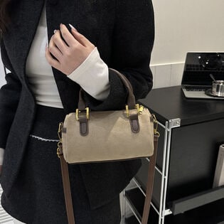 【ベージュ】2WAY ミニバッグ
