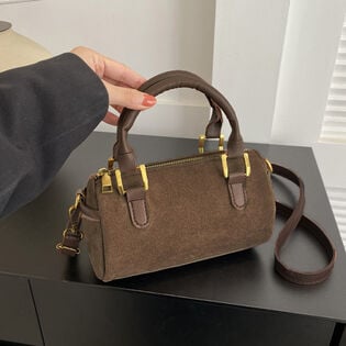 【キャメル】2WAY ミニバッグ