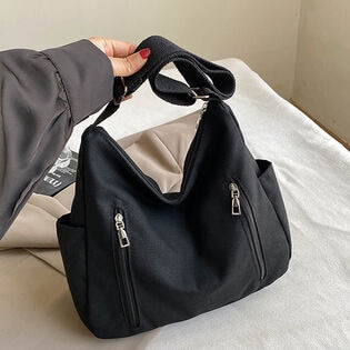 【ブラック】キャンパストートバッグ