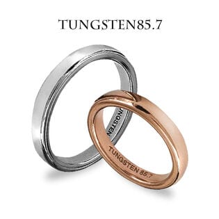 【ピンク ゴールド15号】刻印入り タングステンペアリング