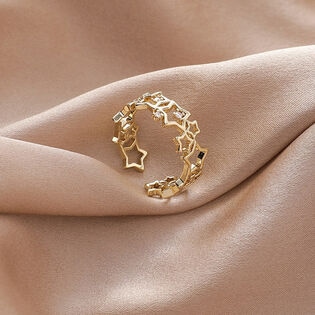 【ゴールド】星 オープンリング