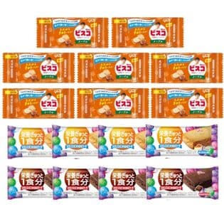 【計16個】ビスコミニパック＜メープル＞＆バランスオンminiケーキ＜チョコブラウニー・チーズケーキ