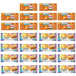 グリコ ビスコミニパック＜メープル＞（10コ）＆バランスオンminiケーキ＜チーズケーキ＞（16コ）
