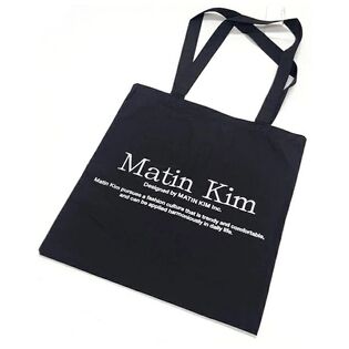 【MATIN KIM】マーティンキムトートバッグ ブラック