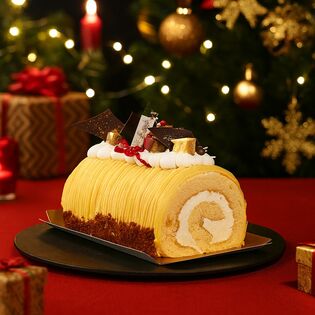 【12/22着】【1本】幻のさつまいもシルクスイートの白金ブッシュドノエル