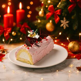 【12/22着】【1本】白金ブッシュドノエル(苺)