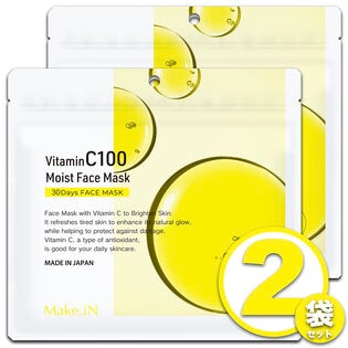 【30枚入×2袋】Make.iN VitaminC100 モイスト フェイスマスク