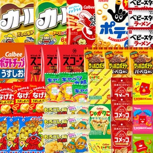 【34個セット】西日本限定カールも入った！定番スナック菓子